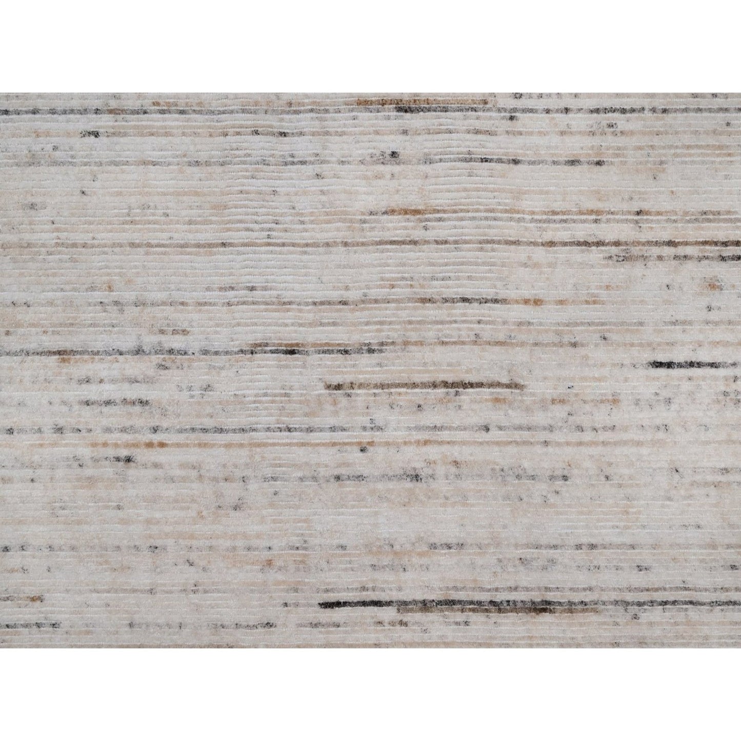 9'1"X12' Ivory Modern Design Indoor Outdoor Hand Loomed Oriental Rug