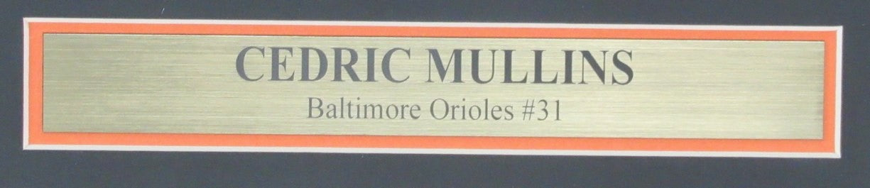 Cedric Mullins Signed/Auto 11X14 Photo Orioles Framed Beckett 190240