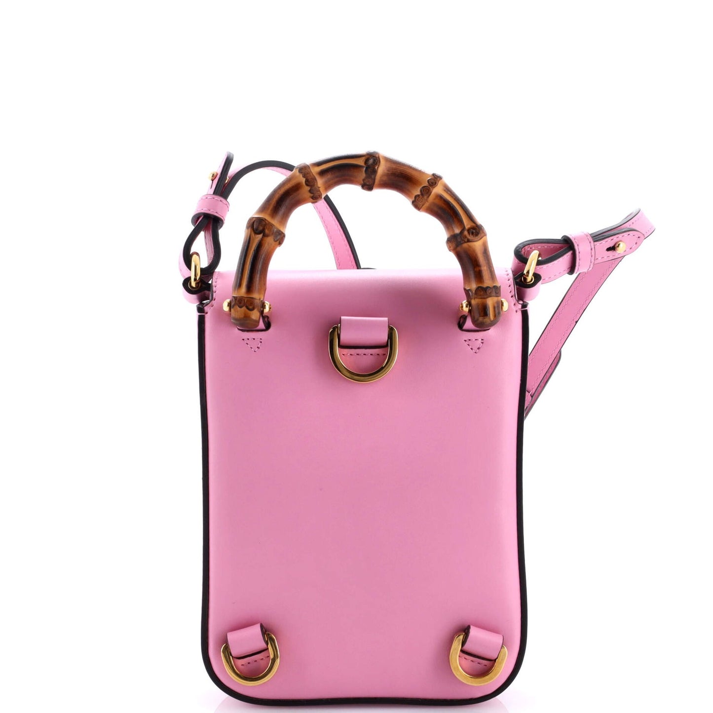 Gucci Bamboo Top Handle Backpack Leather Mini