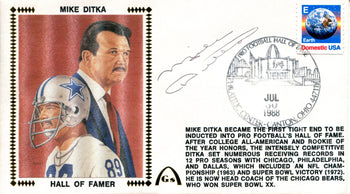 Mike Ditka Autographed July 30Th 1988 First Day Cover (Psa)