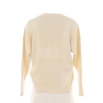 Hermes Women'S H Long Sleeve Crewneck Sweater Cashmere