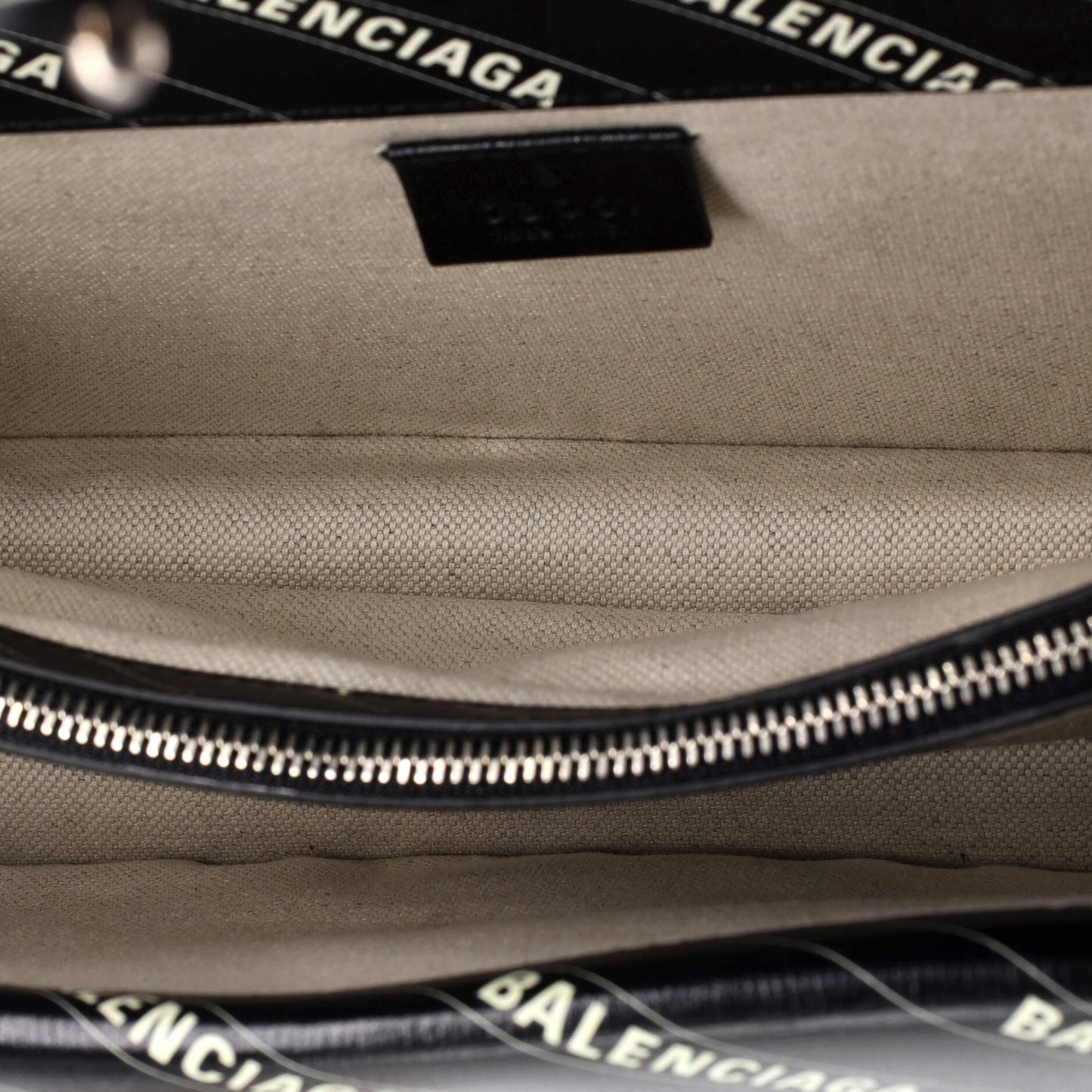 Gucci X Balenciaga The Hacker Project Dionysus Bag Logo Printed Leather Small