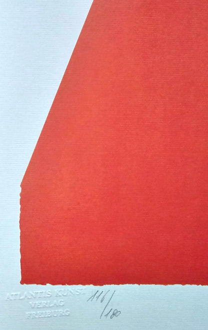 Dan Flavin Lithograph Coa Signed Op Numbered In Pencil Stamp