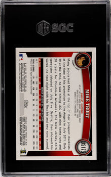 Mike Trout 2011 Topps Update #Us175 Sgc 10