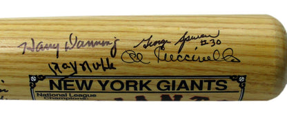 Ny Giants Multi-Autographed By 11 Cooperstown Baseball Bat Irvin Wilhelm 179699