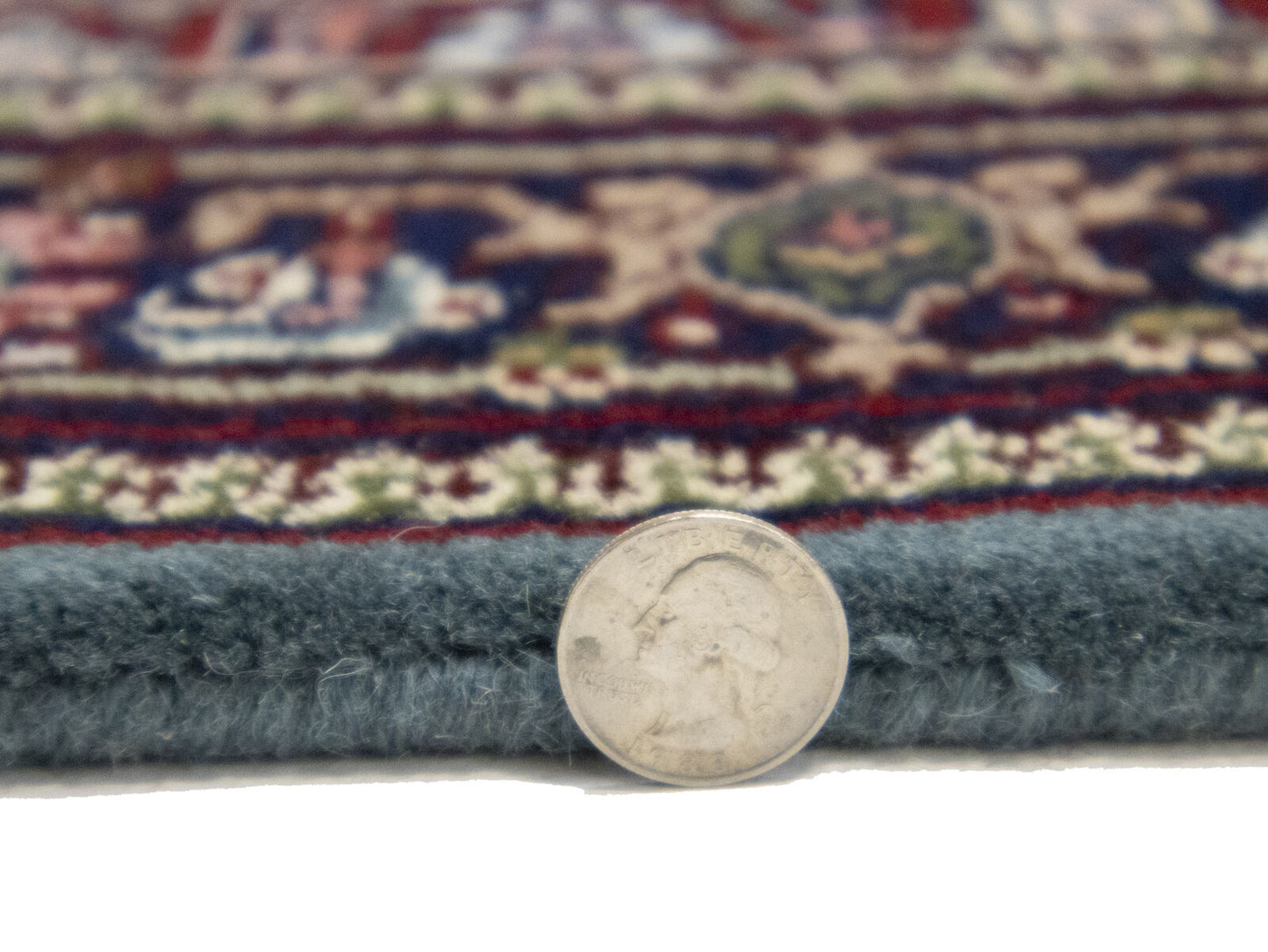 Hand-Knotted Indo-Bidjar Oriental Runner Rug Wool