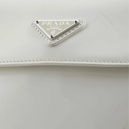 Prada Cleo Flap Shoulder Bag Spazzolato Leather Small