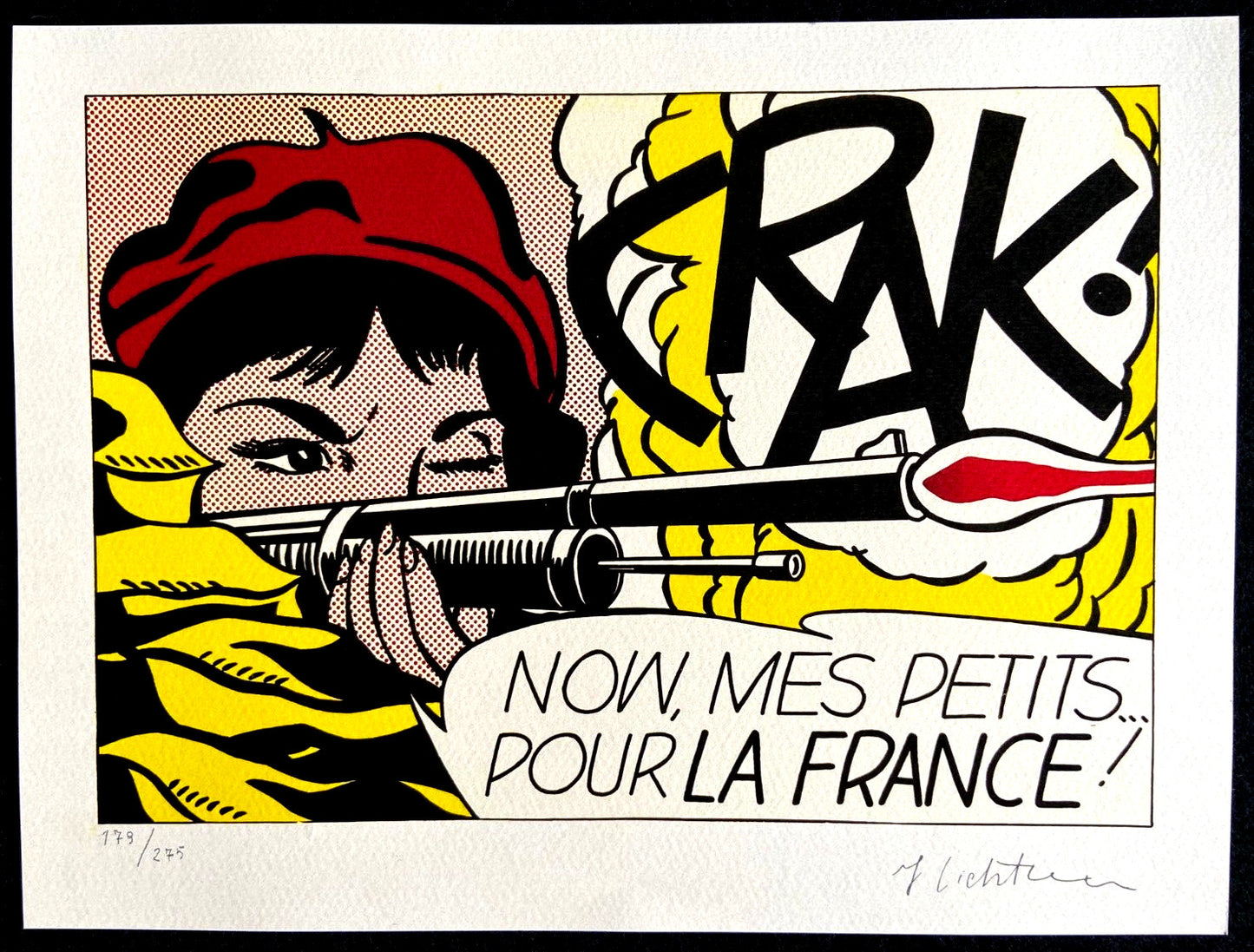 Roy Lichtenstein Lithograph Signed Numbered In Pencil Limited