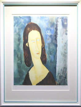 Amedeo Modigliani Estampe Jeanne Hbuterne With
