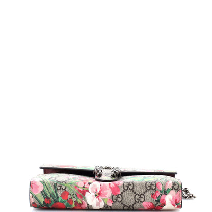 Gucci Dionysus Chain Wallet Blooms Print Gg Coated Canvas Small