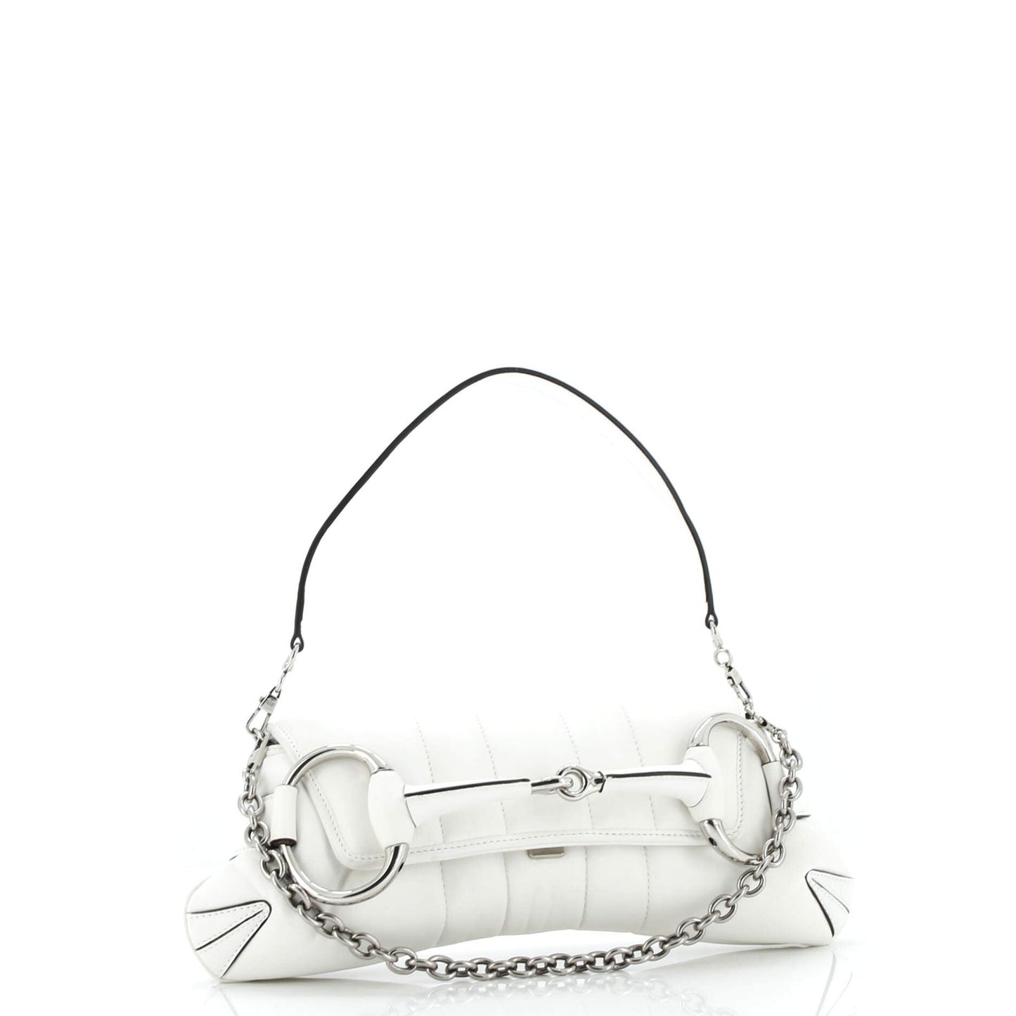 Gucci Horsebit Chain Shoulder Bag Vertical Quilted Leather Medium