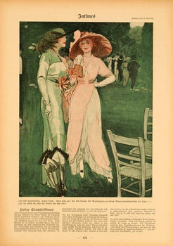 Simplicissimus 1913 By Dudovich Intimes On Linen Original