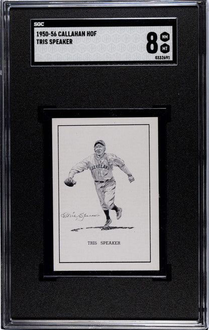 Tris Speaker 1950-56 Callahan Hof Sgc 8