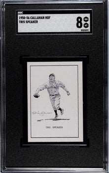 Tris Speaker 1950-56 Callahan Hof Sgc 8