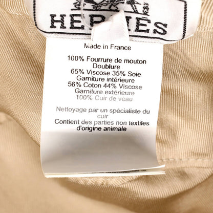 Hermes Fauve Bucket Hat Shearling