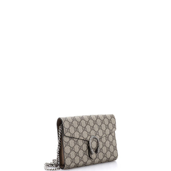 Gucci Dionysus Chain Wallet Gg Coated Canvas Small