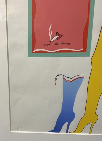 Jones Allen ED200 Pour 1965 Autograph Lithograph Les