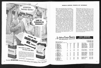 1957 World Series Program Milwaukee Braves Vs. New York Yankees Scored 198891