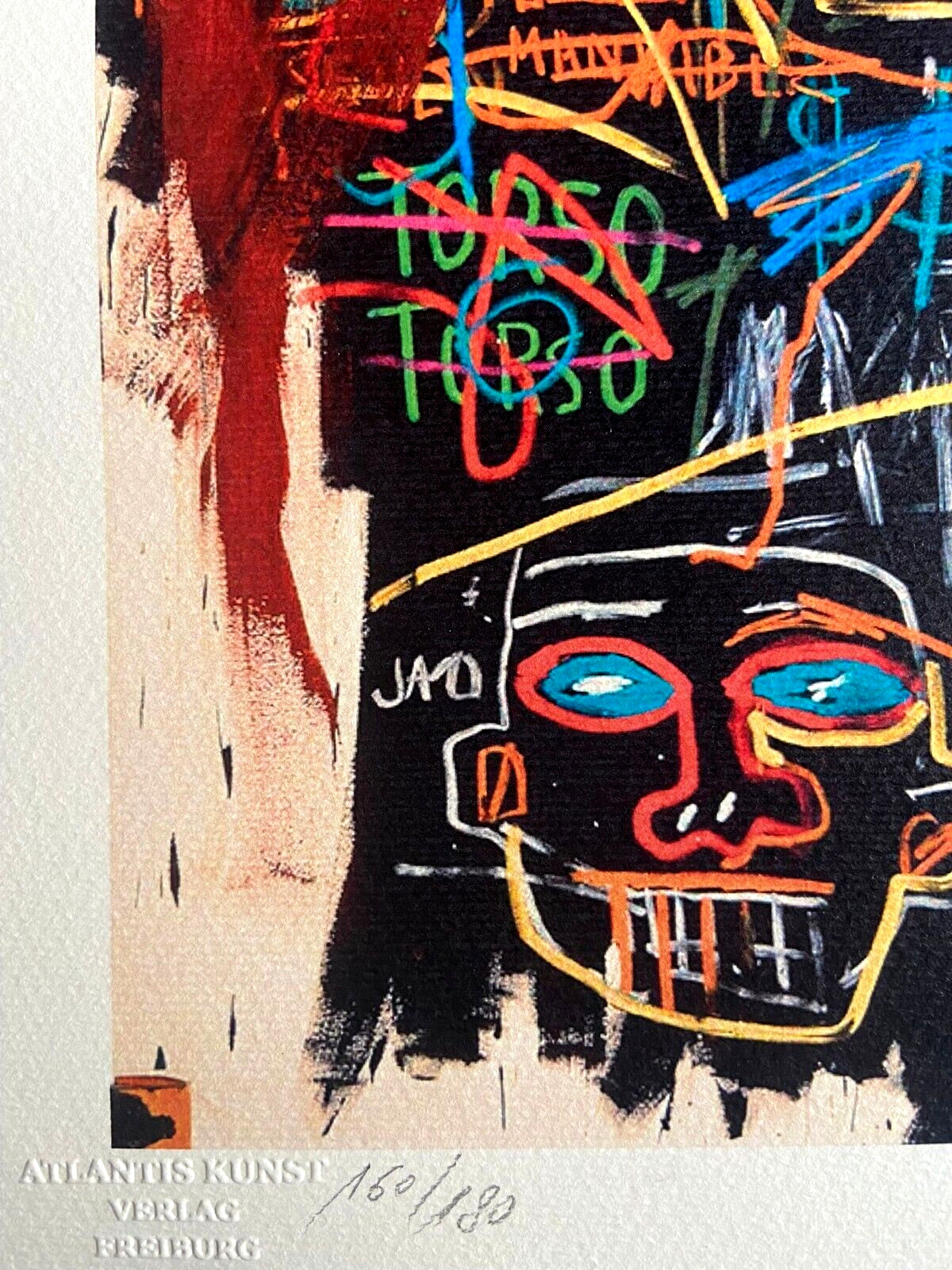 Jean-Michel Basquiat Lithograph Coa Signed Numbered