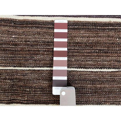 9'6"X12' Hand Woven Blue Mountain Design Flat Weave Kilim Reversible Rug