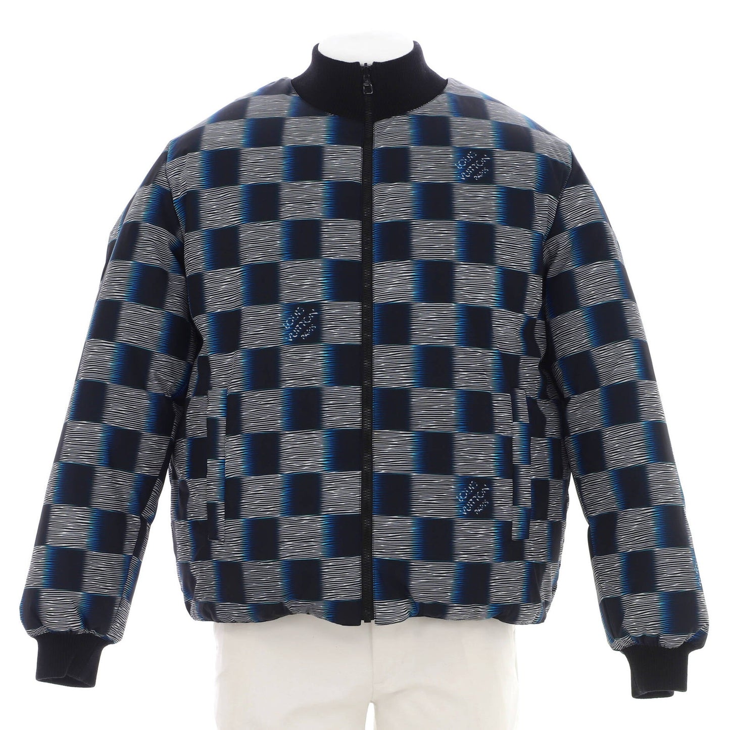 Louis Vuitton Men'S Reversible Puffer Jacket Damier Rush Epi Xl Polyester