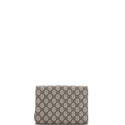 Gucci Dionysus Chain Wallet Gg Coated Canvas Small