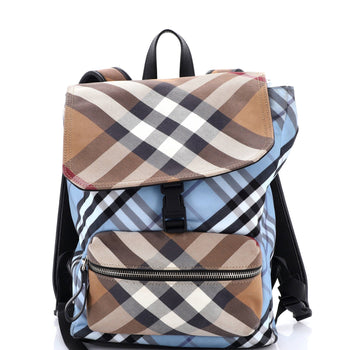 Burberry Kids Backpack Vintage Check Canvas