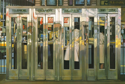 Richard Estes Telephone Booths " Offset Lithograph Pop Art