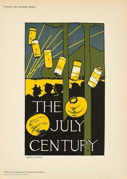 Lithograph July Century By Woodbury Das Moderne Plakat 1897 Original Stone