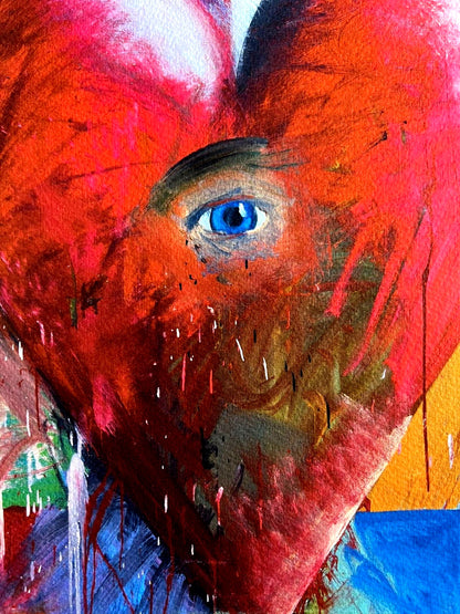 Jim Dine Lithograph Certified Coa Signed In Pen Numbered In Pencil 180