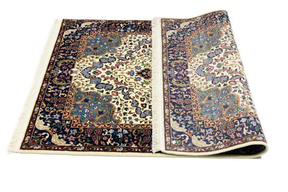 Hand-Knotted Kirman Classic Floral Design