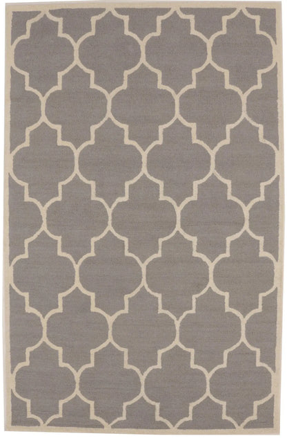 5x8 Hand-Tufted Wool Rug with Trellis Design - Modern Home Decor Carpet