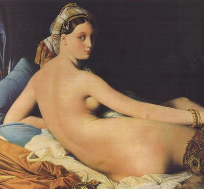 Dominique Ingres L Grande Odalisque " Offset Lithograph Impressio