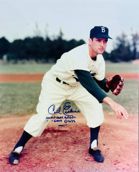 Carl Erskine Autographed 16X20 Baseball Photo