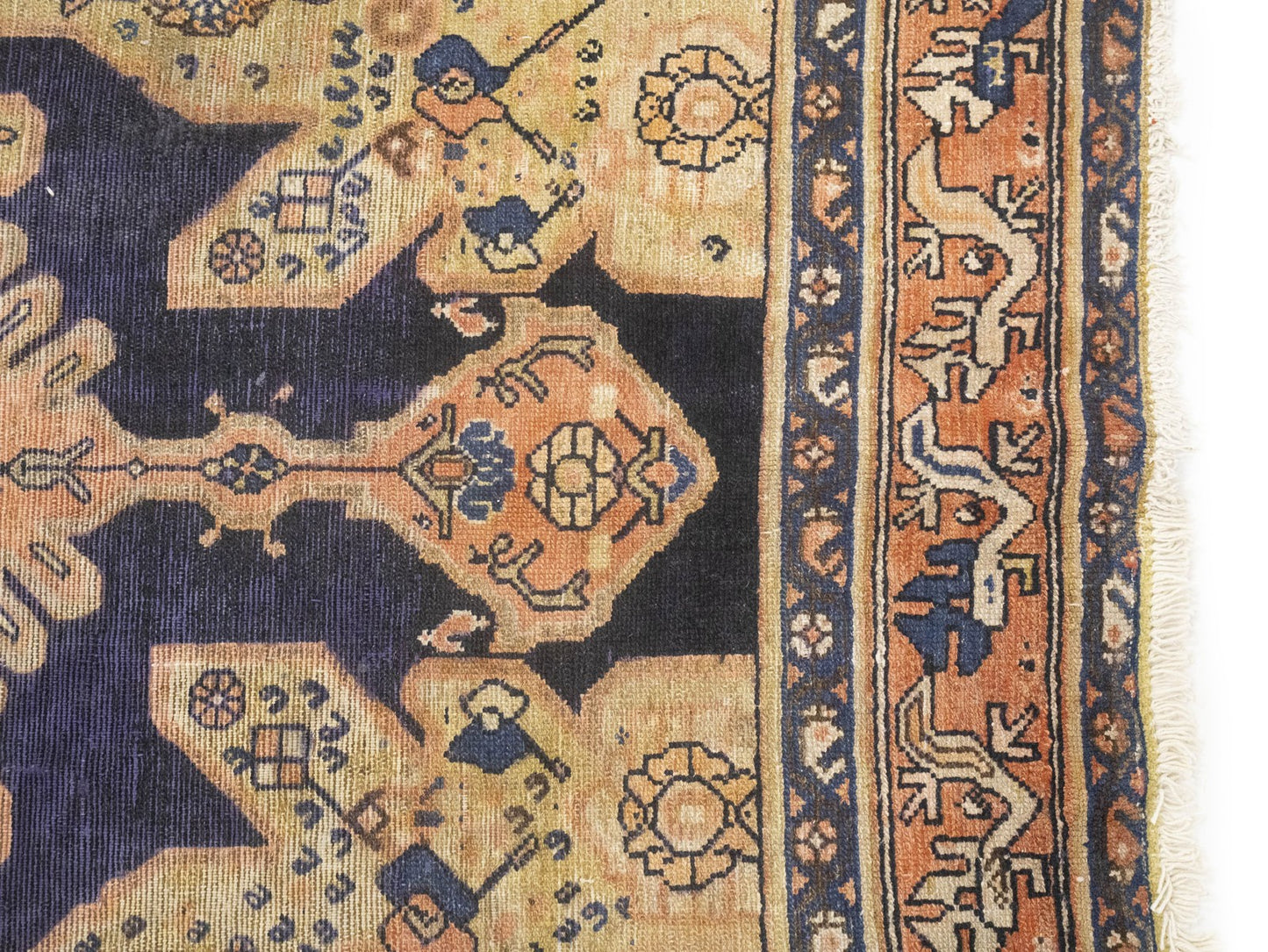 5X11 Handmade Antique Oriental Rug Tribal Design Carpet Living Room Decor