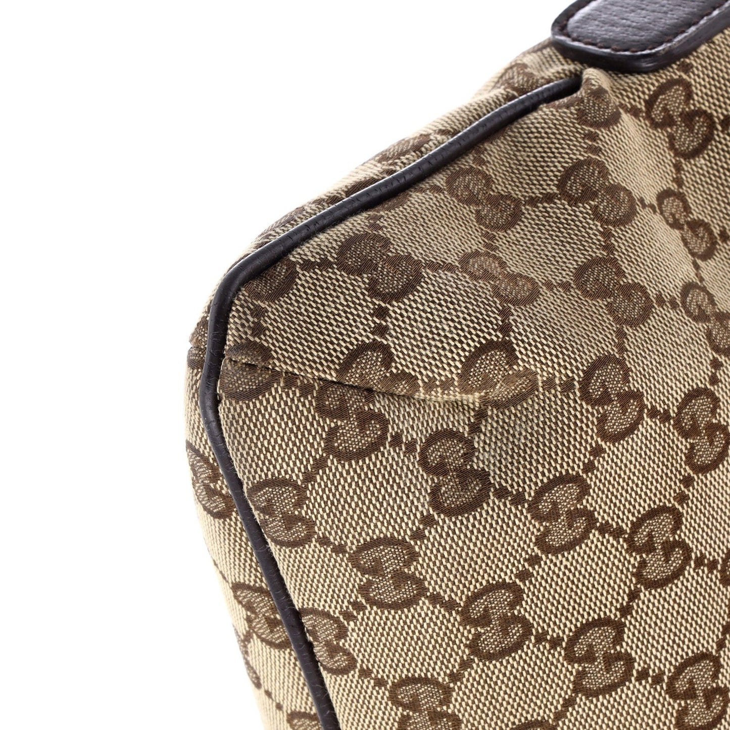 Gucci Web Strap Messenger Bag Gg Canvas Small