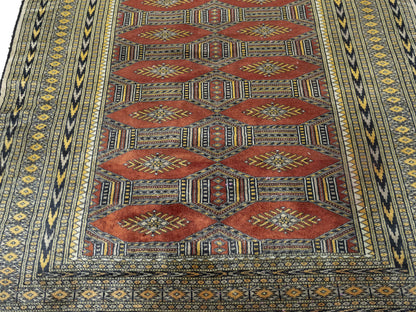 Hand-Knotted Oriental Rug Muted Colors Floral