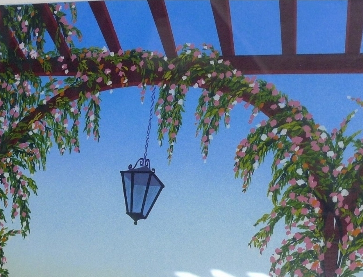 Fanch Ledan (France 1949) - Amalfi Coast Original Serigraph Print Signed Framed