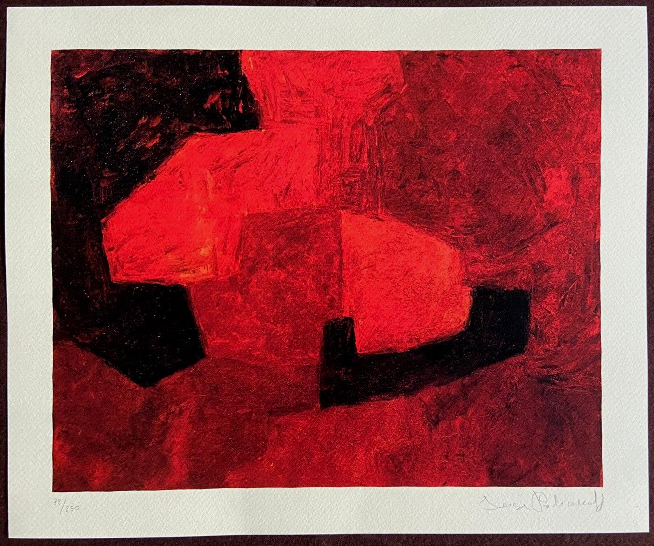 Serge Poliakoff Lithograph Moma Museum Signed Op Numbered Pencil Crayon #