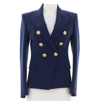 Balmain Women'S Double Breasted Blazer Wool