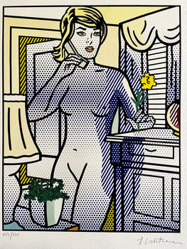 Roy Lichtenstein Lithograph Coa Signed Numbered By Hand Stamp