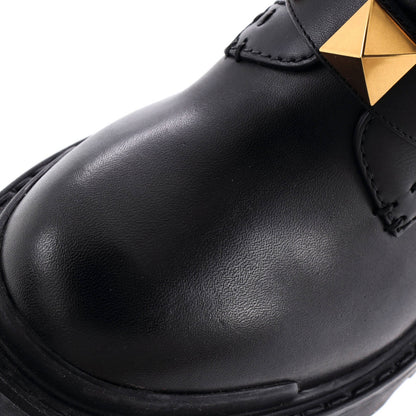 Valentino Garavani Women'S Roman Stud Combat Ankle Boots Leather