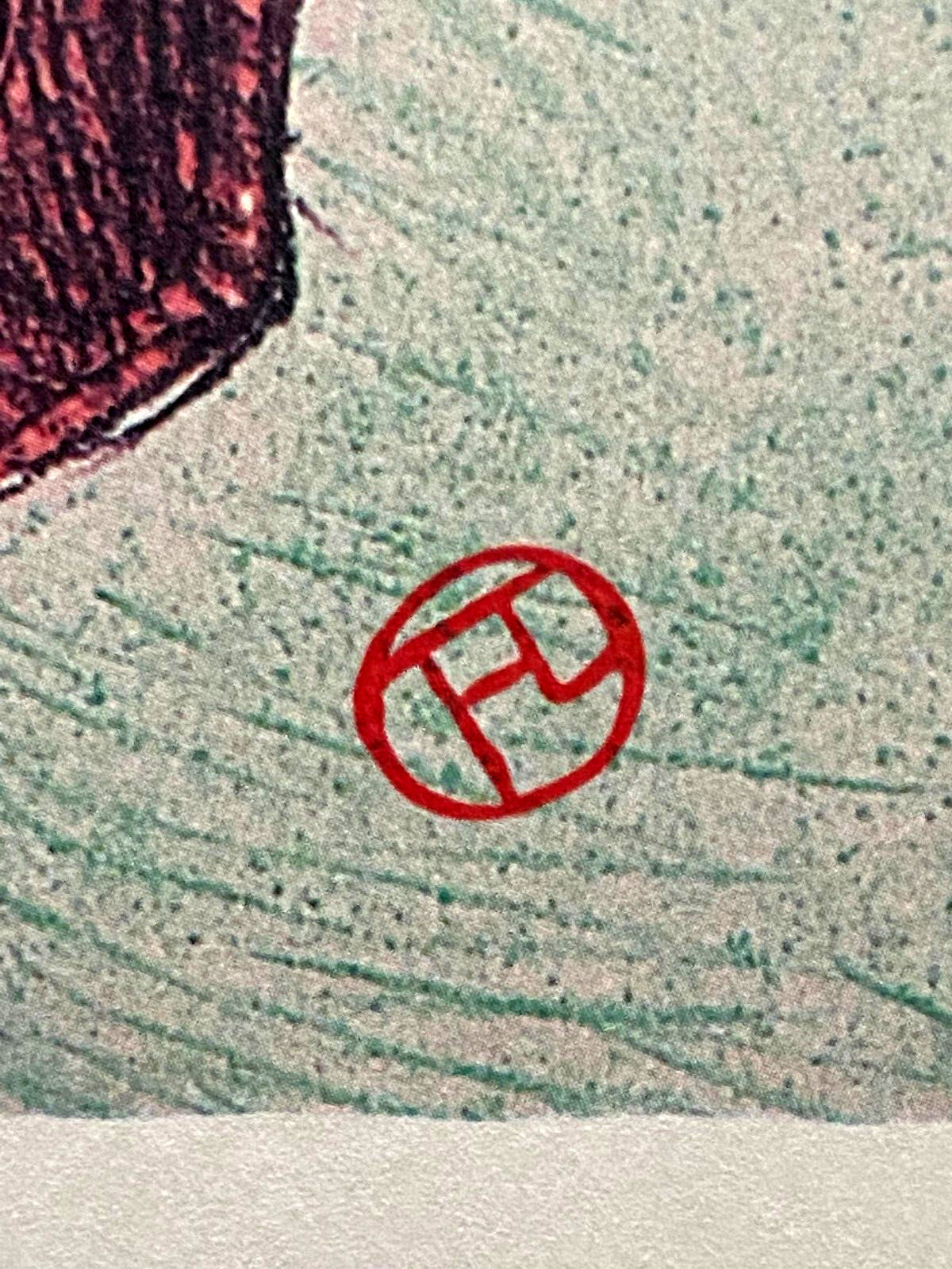 Henri De Toulouse-Lautrec Mourlot 1952 Coa Signed Stamp Published