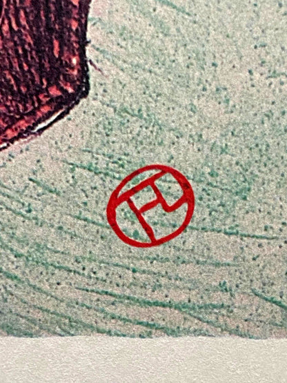 Henri De Toulouse-Lautrec Mourlot 1952 Coa Signed Stamp Published