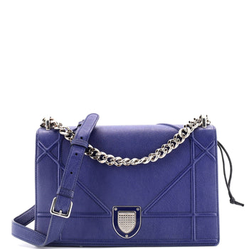 Christian Dior Diorama Flap Bag Grained Calfskin Medium