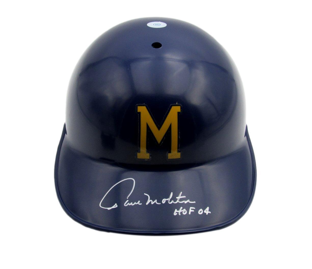 Paul Molitor Hof Signed/Ins Mlb Batting Helmet Brewers Size 7 3/8 Psa/Dna 193133