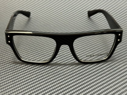DOLCE & GABBANA DG3384 501 Black Men's 54 mm Eyeglasses