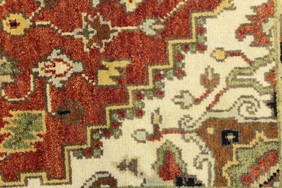 4X6 Ft Geometric Tribal Serapi Rug Wool Oriental