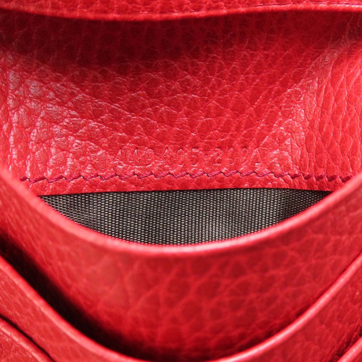 Leather GUCCI 449405 Interlocking G outlet Bifold Wallet with Coin Pocket