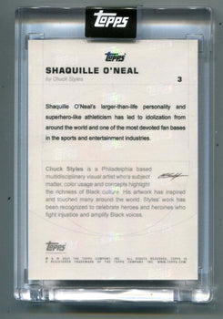 Shaquille O'Neal 2021 Topps #3 By Chuck Styles